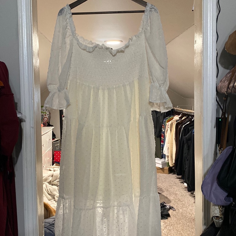 Cherley cream dress